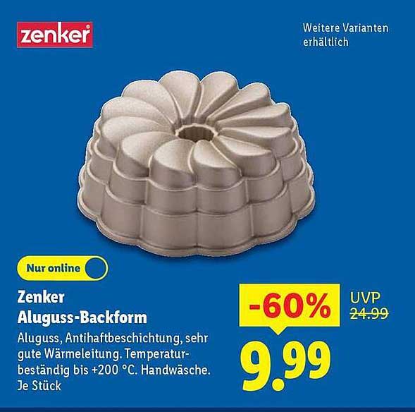 Zenker Aluguss-Backform