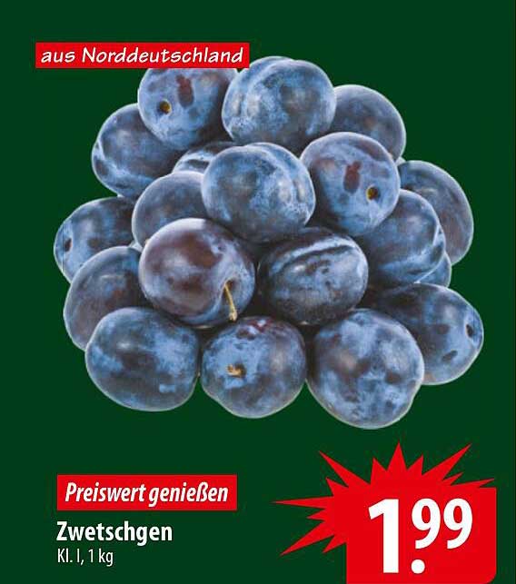 Zwetschgen, Kl. I, 1 kg