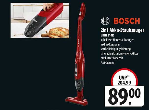 2in1 Akku-Staubsauger BBHF214R von Bosch