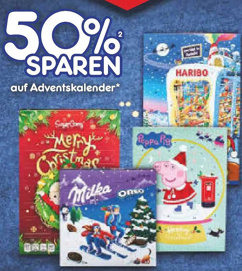 50% SPAREN auf Adventskalender