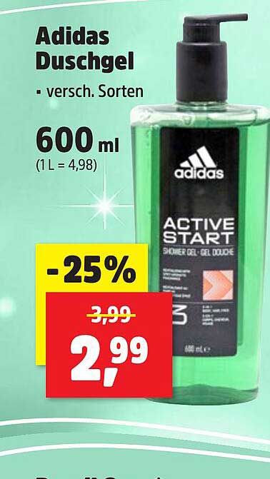 Adidas Duschgel - ACTIVE START 600 ml