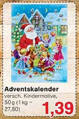 Adventskalender mit Kindermotiven
