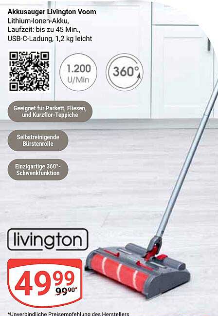 Akkusauger Livington Voom