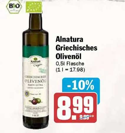 Alnatura Griechisches Olivenöl 0,5l - 10% Rabatt