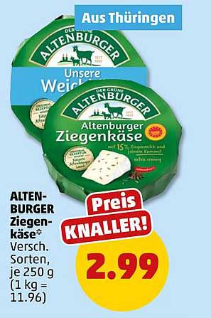 ALTENBURGER Ziegenkäse 250 g