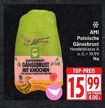 AMI Polnische Gänsebrust Handelsklasse A 1kg