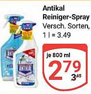 Antikal Reiniger-Spray - vielseitige Reinigungslösungen für Ihr Zuhause