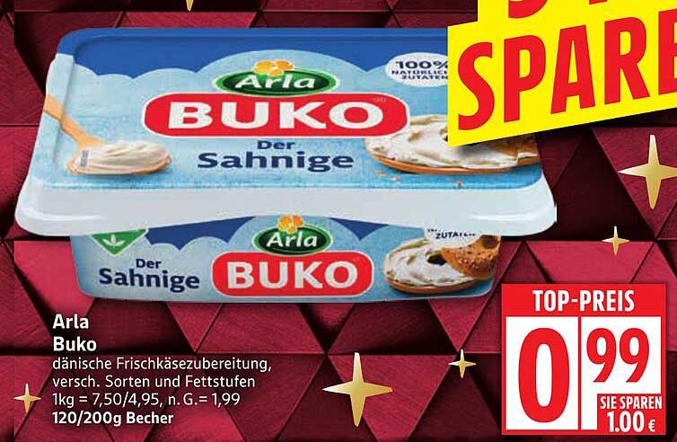 Arla Buko der Sahnnige, 120/200g Becher