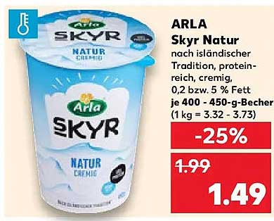 ARLA Skyr Natur - proteinreicher Genuss aus isländischer Tradition