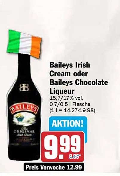 Baileys Irish Cream oder Baileys Chocolate Liqueur
