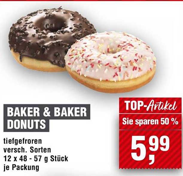 BAKER & BAKER DONUTS - Tiefgefroren, verschiedene Sorten