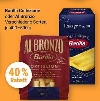Barilla Collezione oder Al Bronzo - Verschiedene Sorten, je 400–500 g