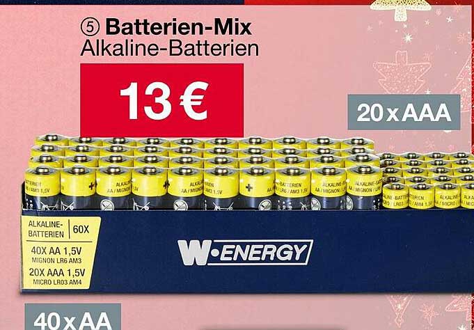 Batterien-Mix Alkaline-Batterien