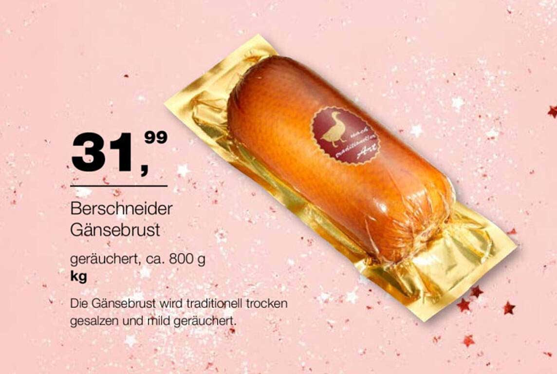 Berschneider Gänsebrust, geräuchert, ca. 800 g