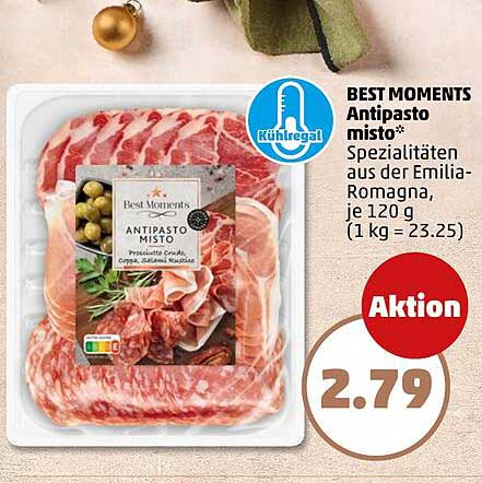 BEST MOMENTS Antipasto misto – 120 g für 2,79 €