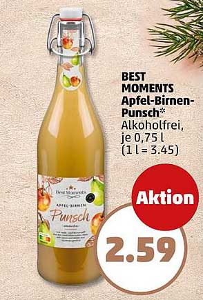 BEST MOMENTS Apfel-Birnen-Punsch 0,75 L