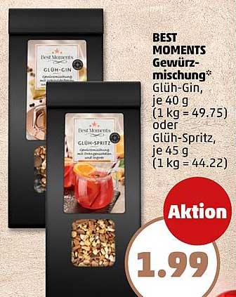 BEST MOMENTS Gewürzmischung - Glüh-Gin und Glüh-Spritz