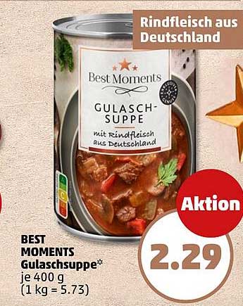 BEST MOMENTS Gulaschsuppe – mit Rindfleisch aus Deutschland