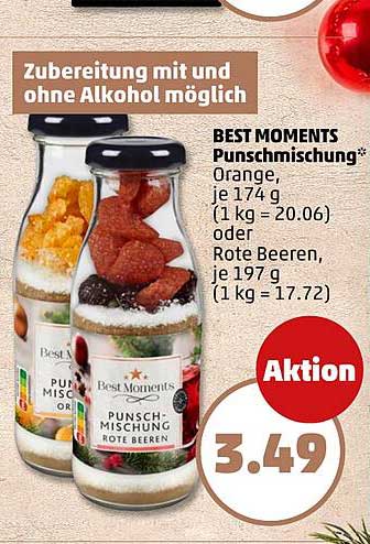BEST MOMENTS Punschmischung: Orange oder Rote Beeren