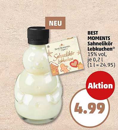 BEST MOMENTS Sahnelikör Lebkuchen 0,2 l