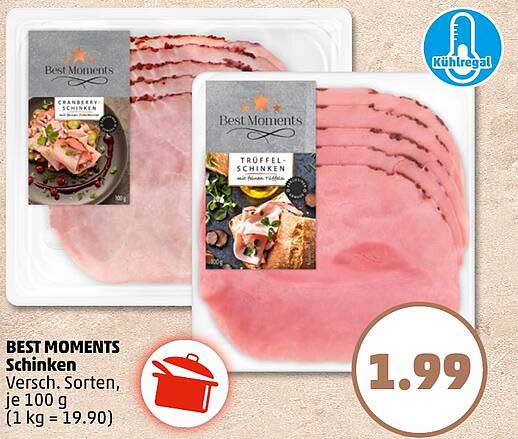 BEST MOMENTS Schinken - Verschiedene Sorten