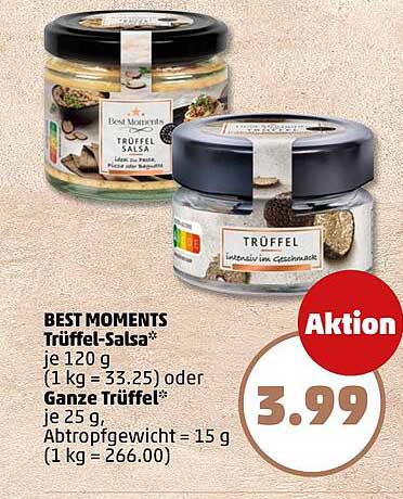 BEST MOMENTS Trüffel-Salsa 120 g oder Ganze Trüffel 25 g