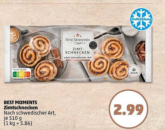 BEST MOMENTS Zimtschnecken nach schwedischer Art, je 510 g
