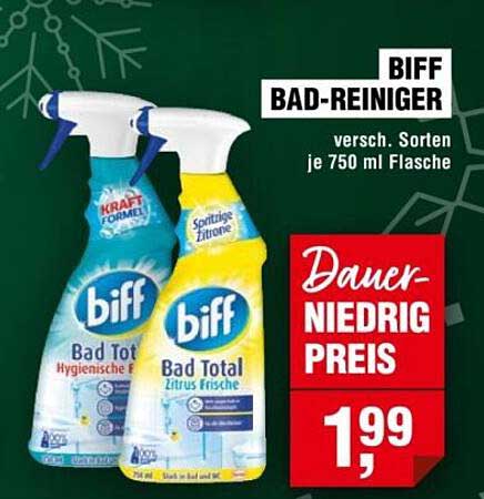 BIFF Bad-Reiniger versch. Sorten je 750 ml Flasche