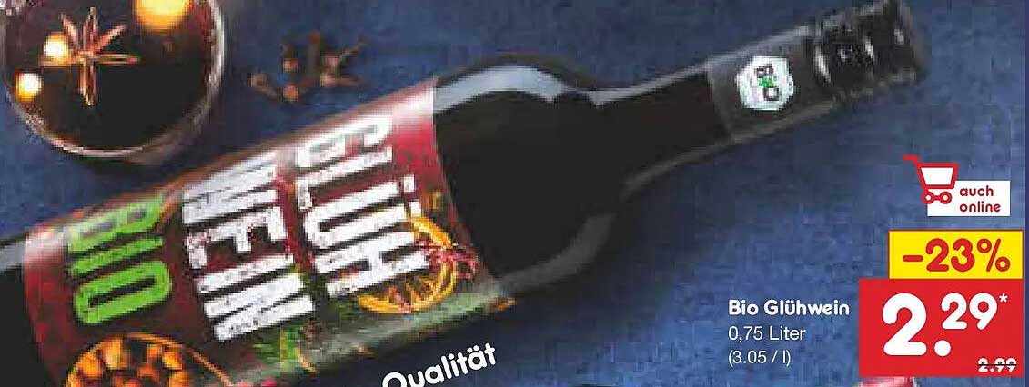 Bio Glühwein 0,75 Liter