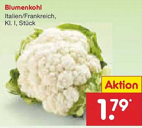 Blumenkohl Italien/Frankreich, Kl. I, Stück