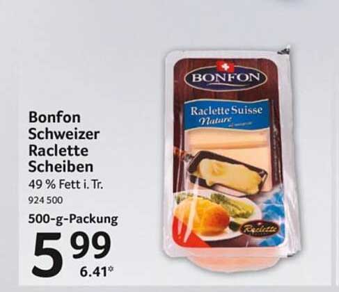 Bonfon Schweizer Raclette Scheiben