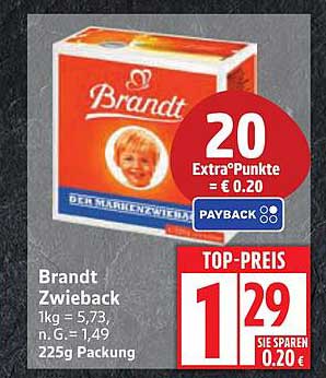 Brandt Zwieback 225g