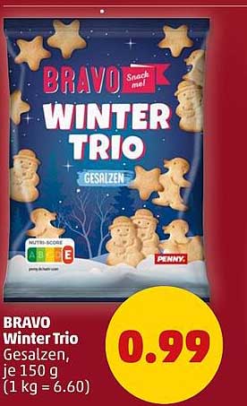 BRAVO Winter Trio Gesalzen, je 150 g