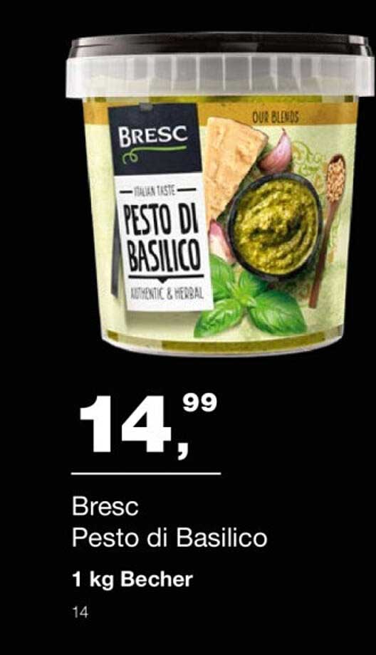 Bresc Pesto di Basilico 1 kg Becher
