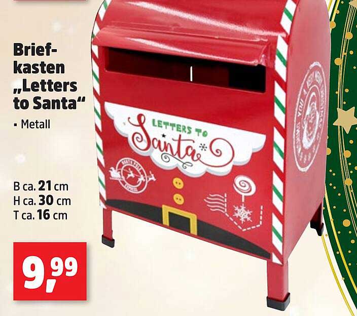 Briefkasten „Letters to Santa“