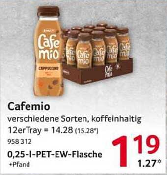 Cafemio - verschiedene Sorten, koffeinhaltig