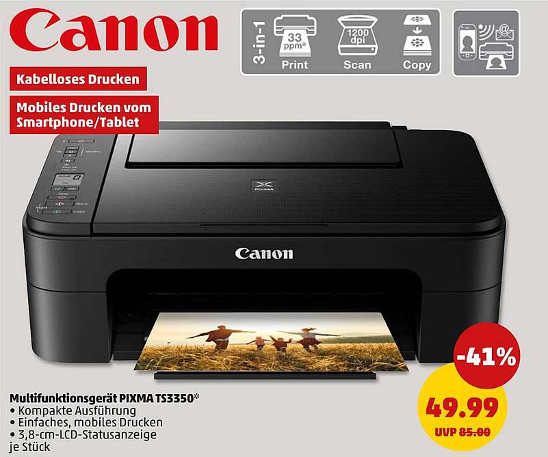 Canon Multifunktionsgerät PIXMA TS3350