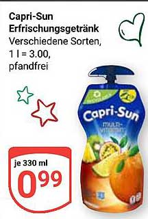 Capri-Sun Erfrischungsgetränk - Verschiedene Sorten, 330 ml