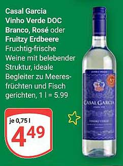 Casal Garcia Vinho Verde DOC Branco, Rosé oder Fruity Erdbeere (0,75 l)