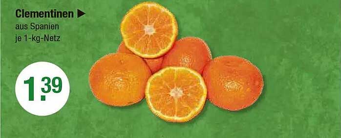 Clementinen aus Spanien je 1-kg-Netz