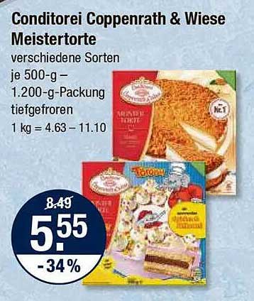 Conditorei Coppenrath & Wiese Meistertorte verschiedene Sorten