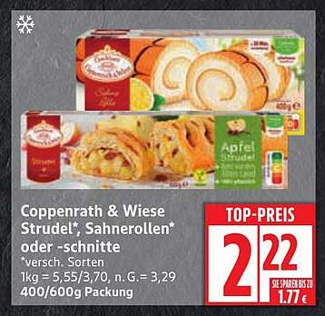 Coppenrath & Wiese Strudel*, Sahnerollen* oder -schnitte