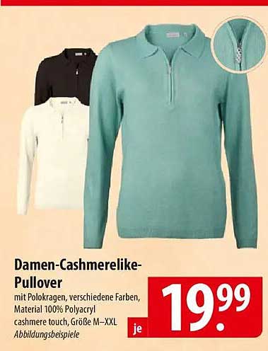 Damen-Cashmerelike-Pullover