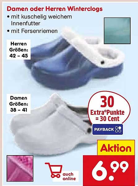 Damen oder Herren Winterclogs