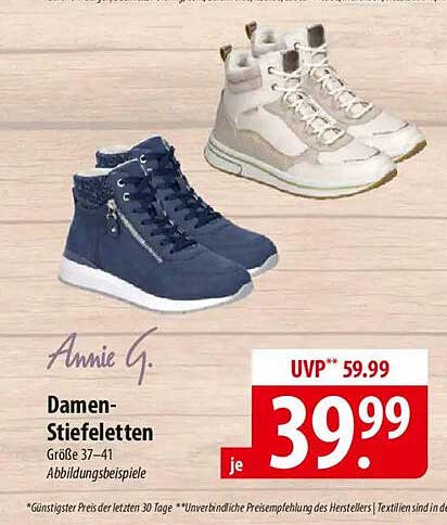 Damen-Stiefeletten von Annie G, Größen 37-41