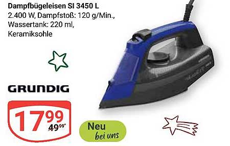 Dampfbügeleisen SI 3450 L von Grundig