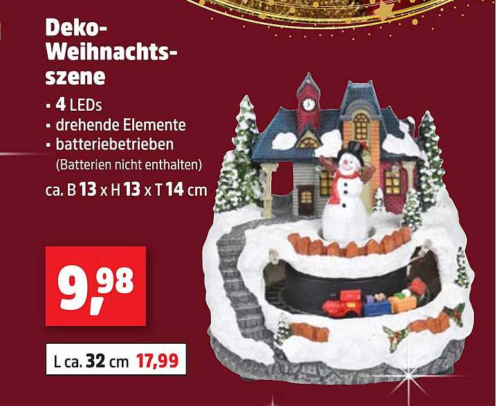 Deko-Weihnachtsszene