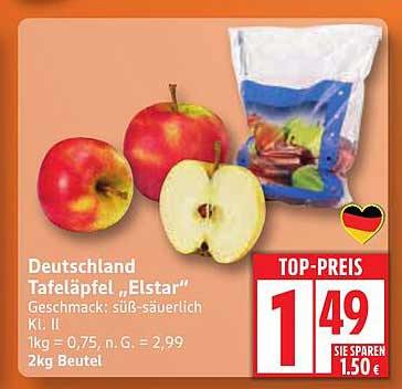 Deutschland Tafeläpfel „Elstar“