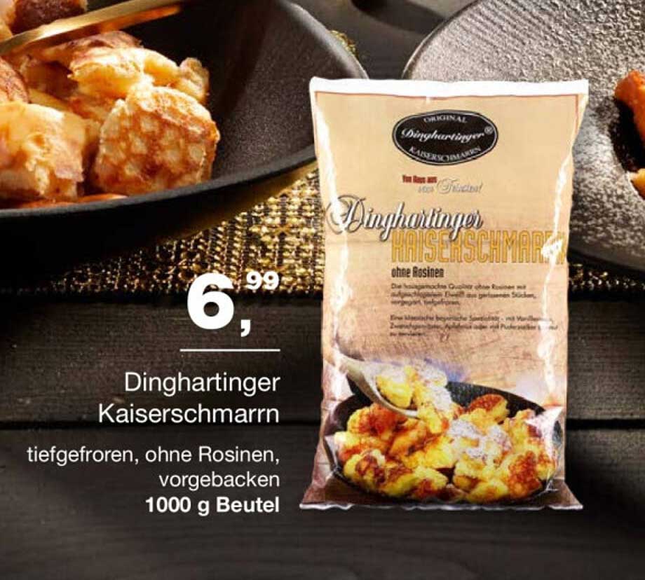 Dinghartinger Kaiserschmarrn, tiefgefroren, ohne Rosinen, vorgebacken, 1000 g Beutel