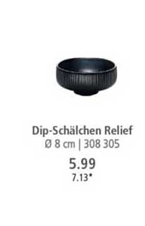 Dip-Schälchen Relief Ø 8 cm